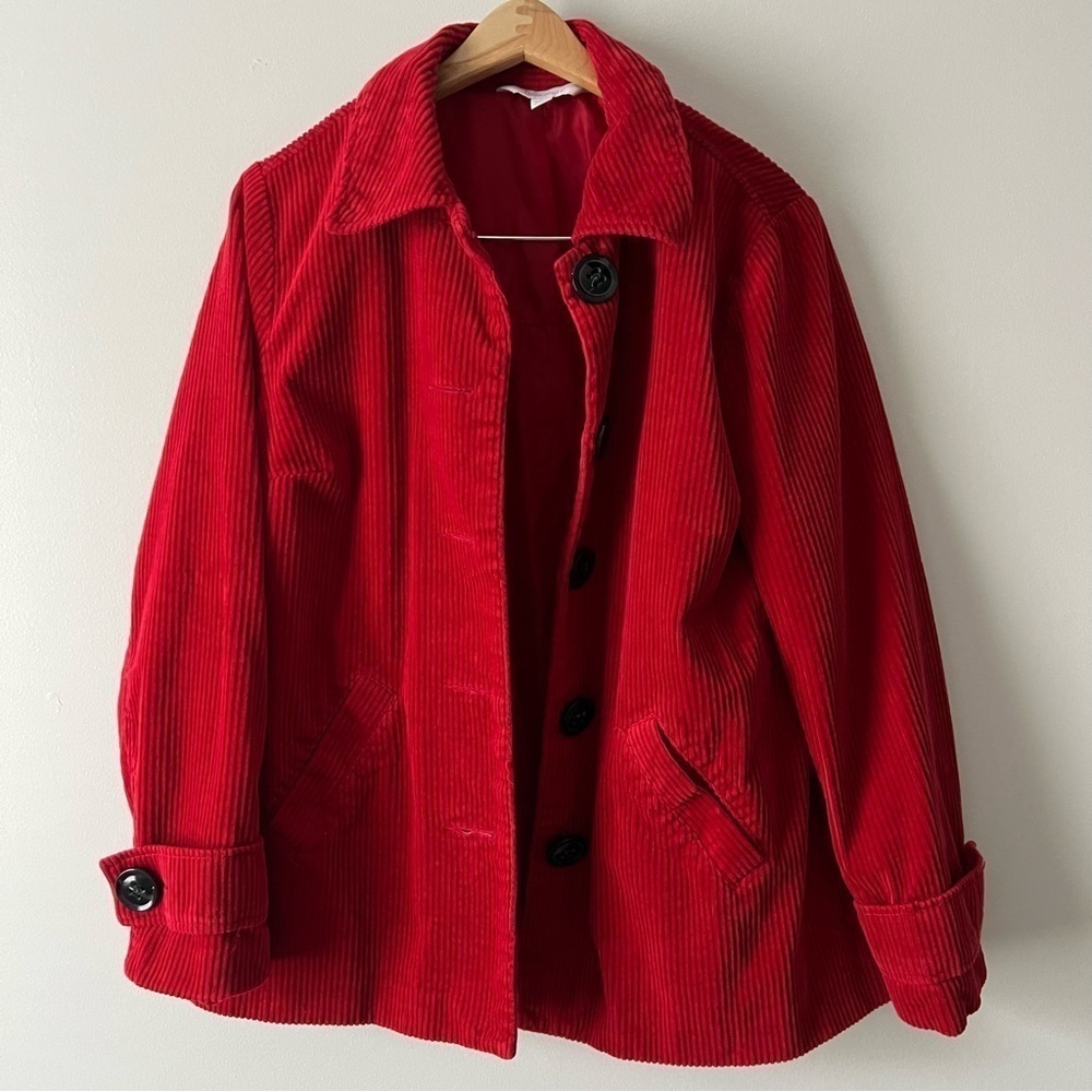 Relativity Chunky Corduroy Button Front Jacket M - image 1
